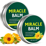 NEW Sealed 2 Pack Miracle Balm for Swollen Legs, Veins Soothing, Relaxing & Comfortable, Botanical Formula with Calendula for Back, Hands, Feet and Body, BB: 01/29