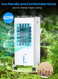 Light Use Retails $140 IKBAOME Portable Air Conditioner, 3-IN-1 Air Cooler Evaporative，[6L Water Tank] & 3 Wind Speeds, 60° Oscillation & Universal Casters & 3 Ice Boxes, Air Conditioner/Cooling Fan for Room Office Home.