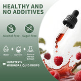 NEW Sealed Organic Moringa Liquid Drops for Skin, Gut, Immune Support, Moringa Oleifera Leaf, Turmeric Root, Olive Leaf, Black Pepper, Vitamin C & E, Moringa Supplement for Women Men, BB: 2027