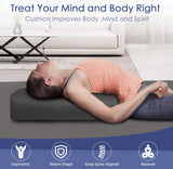 NEW Retails $65, Yoga Bolster (66x27x14 cm) Supportive Yoga Cushion for Restorative Yin Yoga Accessories Rectangular Bolster for Stretching Meditation Pillow 100% Organic Cotton Removable Washable Cover Large