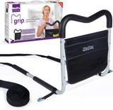 NEW Retails $84, MedPro - MGrip Adjustable Contoured Bed Rail with Multiple Gripping Positions, Black/White