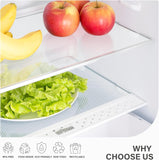 NEW 12 Pcs Refrigerator Liners for Glass Shelves Washable and Cuttable, Waterproof Oilproof, Suitable for Non-Adhesive Shelf or Drawer Liner, Easy to Clean, Ideal Household Essentials