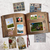 NEW Our Adventure Book Travel Diary Photo Album - Retro Style Souvenir, Vintage Scrapbook, DIY Guestbook for Anniversary, Wedding, Baby, Friend Gift - Valentine's Day Gift (Ball)