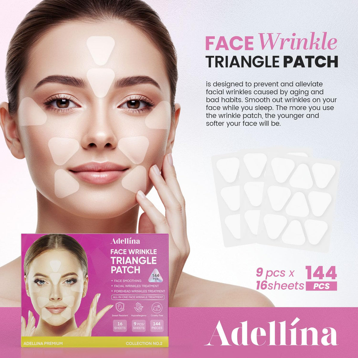 NEW Forehead and Facial Wrinkle Patches: Anti Wrinkle Patches Overnigh ...