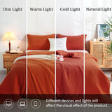 NEW Retails $89+ Flully Orange Twin Comforter Sets, All Season Super Soft Lightweight Washed Cotton Down Alternative Bed Comforters Set & Pillowsham Kids College Dorm Boys Girls, Modern Pumpkin Deep Orange Twin/XL