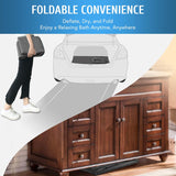 NEW Retails $99+, CO-Z Inflatable Bathtub With Electric Air Pump, Portable Tub With Blow Up Bath Pillow Cover, Drainage Cup Holder, Foldable Outdoor Freestanding Tub for Adults, Grey