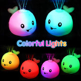NEW Rechargeable Light Up Whale Bath Toys for babies & kids 6 Months+, Whale Sprinkler Spray Water Pool Bathtub Toy