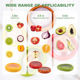 NEW 5 PCS Silicone Avocado Saver and Tomato Holder Containers Set, Reusable Fruit and Vegetable Storage Box, Anti-Oxidation Refrigerator Vegetable Fruit Crisper, Onion Lemon Apples Saver Keeper