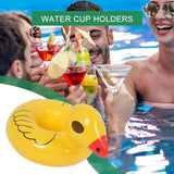 NEW Floating Drink Holder - Inflatable Floating Cup Holder for Pool - Cute Decor Tray Outdoor Toys for Kids Adults Summer Swimming Spa Beer Beach Party Lake River Poolside, includes 1 Holder