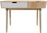 NEW Assembled, J&R Home 2-Tone Table Desk with Flip Up, Pine, NOTE: Top has 2 chips in corners and 1 in middle from transport as shown in pics, Retails $188+