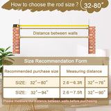 NEW Retails $45, YNL Gold Shower Curtain Rod 32-80 Inch(2.7-6.6ft), Non Slip, Never Rust, No Drill Stainless Steel Spring Tension Shower Rod, Telescoping Curtain Rod for Bathroom Window Living Room