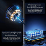 NEW Gale Force S, Blower 130000 RPM Cordless Air Duster & Vacuum Cleaner, Electric Jet Dry Blower for Car Dust Cleaning, High Power Fan, Outdoors BBQ Leaf Cleaning, Sofa's Pet Hair Cleaning (C), Retails $79+