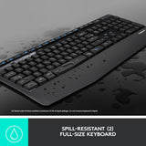 NEW Logitech MK345 Wireless Combo Full-Sized Keyboard with Palm Rest and Comfortable Right-Handed Mouse, 2.4 GHz Wireless USB Receiver, Compatible with PC, Laptop, Black - Retails for $46!