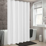 NEW ALYVIA SPRING Waterproof Fabric Shower Curtain Liner with 3 Magnets - Soft Hotel Quality Cloth Shower Liner, Light-Weight & Machine Washable - Standard Size 72x72, White
