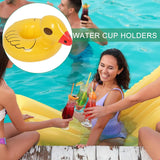 NEW Floating Drink Holder - Inflatable Floating Cup Holder for Pool - Cute Decor Tray Outdoor Toys for Kids Adults Summer Swimming Spa Beer Beach Party Lake River Poolside, includes 1 Holder