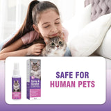 NEW Cat Calming Spray Cat Pheromone Spray Helps Quickly Relieve Stress Reduces Scratching Furniture Peeing Helps Relieve Scratching Marking Anxiety Supports Relief for at Travel Vet Visits, Fireworks 60ml