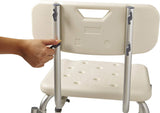 NEW Medline Shower Chair Bath Seat with Padded Armrests and Back, Great for Bathtubs, Supports up to 350 lbs, Retails $94