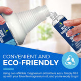 NEW Sealed Pure Magnesium Oil Spray 8oz - Topical Magnesium Spray for Sleep & Feet - Extra Strength - USP Grade - 100% Natural and Organic Oil for Muscle Pain & Cramps - Less Sting - Less Itch - Made in USA