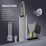 NEW Safe Mandoline Slicer for Kitchen, Vegetable Chopper, Potato Slicer Thickness Adjuster, French Fry Cutter, Veggie Onion Dicer Faster Kitchen Mandolin for Meal Prep (Meat Slicer Gray)
