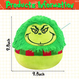 NEW Rdogeia Christmas Green Monster Plush Toys, Christmas Plush Toys,Christmas Pillow Green Monster Doll Plush Stuffed Animal,Christmas Stocking Stuffers Christmas Birthday Gifts Kids