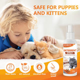 NEW Cat Deterrent Spray, Natural Cat Deterrent for Pet Behavior Training, Cat Repellent Spray-Indoor and Outdoor Use-120 ml, Orange, BB: 03/28