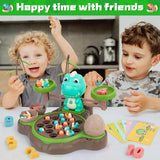 NEW EAPURA 3in1 Music Fishing Game Play Set,Toddler Board Games with 10 Numbers Card,Balance Operation Game for Kids with 2 Fishing Pole&21 Fish,Rotating Board Fishing Games for Kids 3-5
