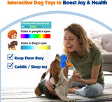 NEW Squeaky Stuffed Crinkle Chew Duck for all sized dogs, offers an ultra-comfortable tactile experience in Blue!