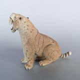 NEW Retails $51, Meticulously detailed Prehistoric Animal Saber-Toothed Tiger Figure Model, 4 inches long, offers an imposing presence on any shelf or desk!