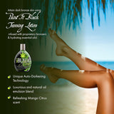 NEW Retails $40, Millenium Tanning Paint It Black Hemp Bronzer Indoor Lotion, 400 milliliter