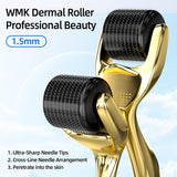 NEW Derma Microneedling Roller - 1.5mm - Microneedling Roller for Beard Growth, Scarring and Face Skin Rejuvenation - Facial Roller for Men and Women