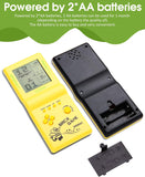 NEW HLF 3.5-inch Large Screen Retro Brick Game Console - Built-in 23 Classic Games, Racing & Tank, Nostalgic Puzzle Console (Yellow)