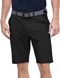NEW Outdoor Ventures Men's Golf Shorts 11" Inseam Classic-Fit Flat Front Stretch Casual Shorts with Pockets Summer Hiking Travel, Black, Sz 40 Men's