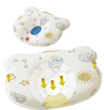NEW NALACAL 100% Cotton Baby Pillow Breathable (0-12 Months), Head Shaping Pillow for Infants or Toddlers, Prevents Flat Head, Space Theme