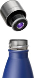 NEW CrazyCap 2.0 UV Water Purifier & Self Cleaning Stainless Steel Insulated Water Bottle - Turns Any Water Source Into Clean Drinkable Water - Perfect for Hiking, Camping, Travel and Survival, Dark Purple