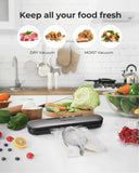 NEW MCJOY Vacuum Sealer Machine, Automatic Food Sealer Operation Vacuum Air Sealing for Food Preservation System/Portable Design/Starter Kit/Led Indicator Lights/Easy to Clean (Gray)