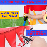 NEW Retails $60, Inflatable Rainbow Lion Sprinkler Backyard Arch, Giant Sprinkler for Kids Outdoor Play Water Toys Sprinkler for Boys Girls