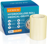 NEW Sealed Hydrocolloid Bandages Roll: 2in x 5ft Ultra Adhesivas & Absorbent & Waterproof Large Hydrocolloid Patches for Wound Care - Hydro Seal Wound Healing Dressing Bandaid Tape (2IN x 5FT), BB: 12/28