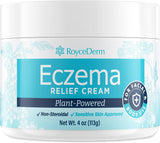 NEW Sealed Roycederm Eczema & Psoriasis Cream for Dry, Itchy Skin – Moisturizer for Sensitive Skin, Eczema, Psoriasis & Dermatitis – 1% Colloidal Oatmeal + Ceramides – Steroid-Free for Adults, Kids & Babies