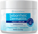 NEW Sealed RoyceDerm Seborrheic Dermatitis Face Cream & Psoriasis Face Cream – Steroid-Free Moisturizer for Redness, Flaking & Sensitive Skin – Face, Scalp & Body Daily Relief – Fragrance-Free, Non-Greasy, 4 oz