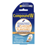 NEW Sealed Compound W Wart Remover One Step Medicated Plantar Foot Pads- 20 Count - With Salicylic Acid, Maximum Strength, Effective Wart Removal, BB: 01/28