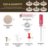 NEW Mardatt 152Pcs Car Headliner Repair Kit with Headliner Repair Button Auto Roof Repair Snap Rivets and Installation Tool for Fixing Car Interior Ceiling Sagging Headliner for All Cars (Beige)