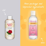 NEW Sealed Burt's Bees Rose Micellar Toning Water, 3 in 1 Face Cleanser, Makeup Remover and Toner for all skin types, Alcohol Free, Dermatologist Tested, 1 Count