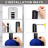 NEW BOXOB 2pcs Hat Rack for Wall, Plastic Hat Organizer for Baseball Caps Adhesive Hat Hook Baseball Cap Organizer Hat Hanger Holder Hat Storage Display Rack for Wall Door Closet (Black)