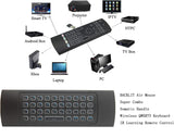 NEW ProChosen 2.4G Backlit Air Mouse Remote, Wireless Keyboard and Infrared Learning for Kodi Android TV Box, Smart TV, PC, HTPC, Windows, Mac OS, Linux