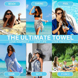 NEW Retails $55, Blue Turtle Turkish Beach Towel Quick Dry Absorbent Cotton Lightweight Thin Bathroom Bath Pool Swim Towels Extra Large Oversized Sand Free Beach Accessories Essentials Stuff Cloud Adults Gift