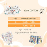 NEW Retails $54, Oosh Baby 6 Pack Training Pants Reusable, Waterproof, Absorbent Potty Training Underwear Fits Toddler Boys and Girls (Large) 26-39 Lbs