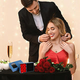 NEW WHOLEV Preserved Rose with Necklace Changing Color Temperature Sense, Romantic Mother‘s Day Rose Gift Never Withered Eternal Rose Flower for Wedding Anniversary Unisex Best Valentine Gifts