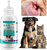 NEW Sealed Dogs Earmite Pet Ear Canals Cats Earmite Oil Ear Mitetreatment For Dogs And Cats Pet Ear Wash Pet Ear Cleaners, BB: 11/28