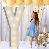 NEW imprsv Marquee Light Up Letters, 3FT Marquee Letters Mosaic Light Up Letters for Birthday Baby Shower Wedding Engagement Party Backdrop Decor, Large Marquee Letters for Party Decorations, Letter Y - Retails $75+