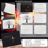 NEW Funeral Guest Book for Memorial Service Black Hardcover in Loving Memory Guestbook for The Celebration of Life Honoring Loved Ones, Funeral Guest Sign in Book with Memory Table Sign Pen (Cross Window)